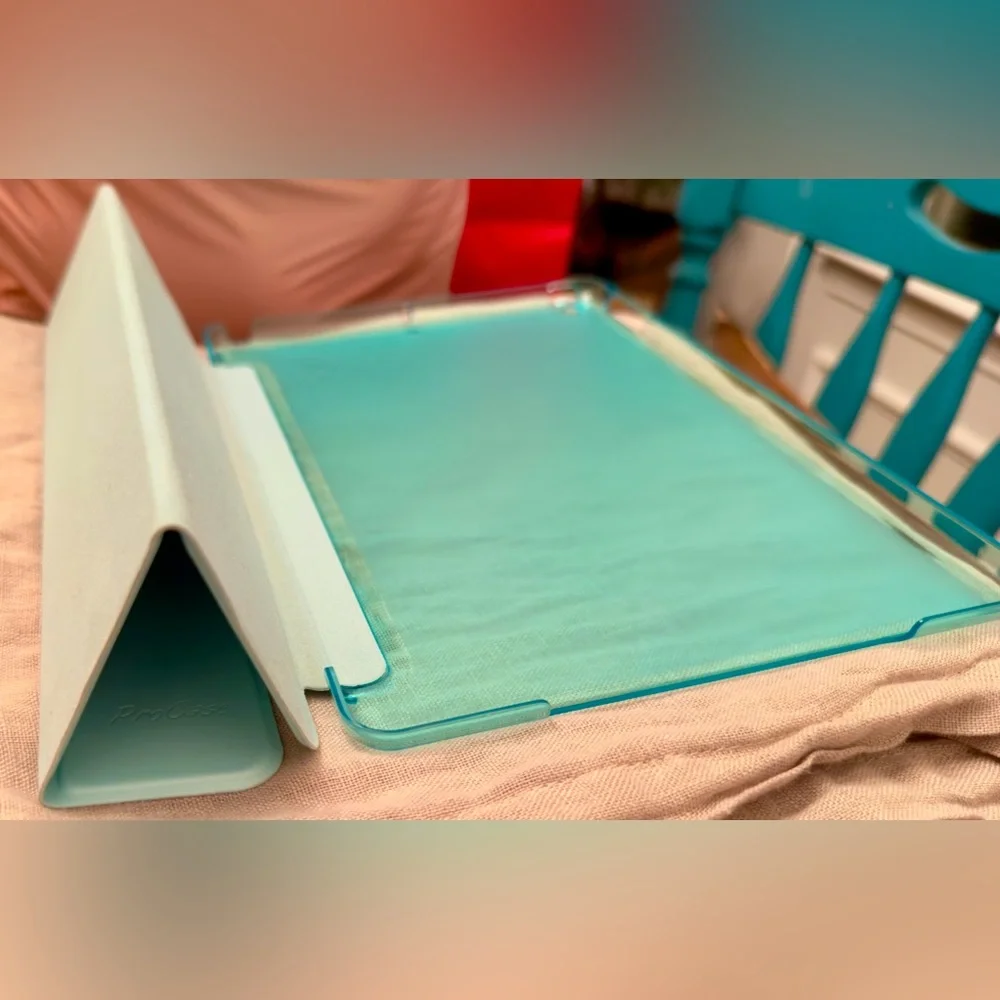 PROCASE Turquoise Blue iPad Case Hard Back Folio